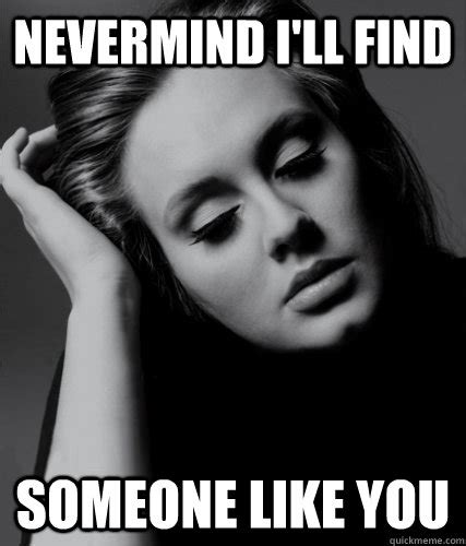 never mind i find someone like you meme